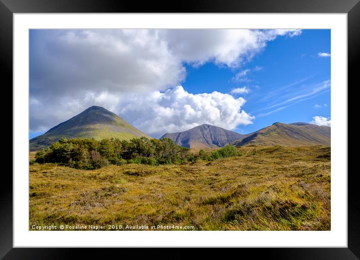 Glamaig and Red Hills Skye Framed Mounted Print by Rosaline Napier