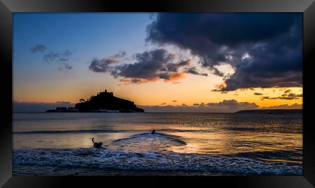 St Michael's Mount Framed Print by Mike Lanning