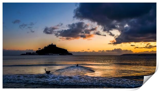 St Michael's Mount Print by Mike Lanning