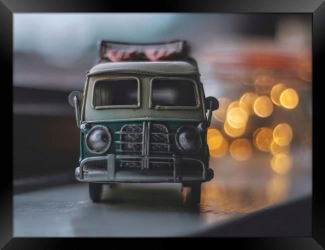 VW Camper Van Framed Print by Gabriella Dooey