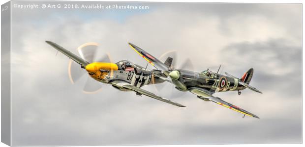 Fighter Sweep Canvas Print by Art G