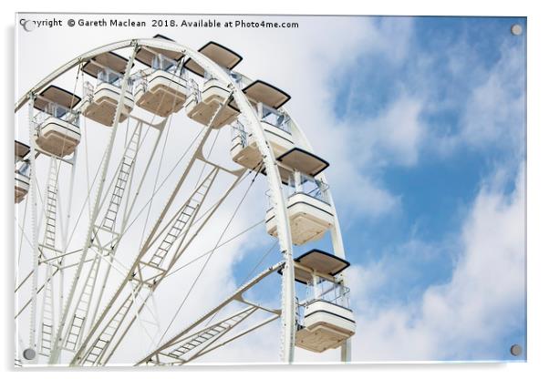 Barry Island Ferris Wheel Acrylic by Gareth Maclean