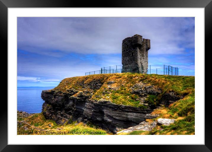 Moher Tower Framed Mounted Print by Tom Gomez
