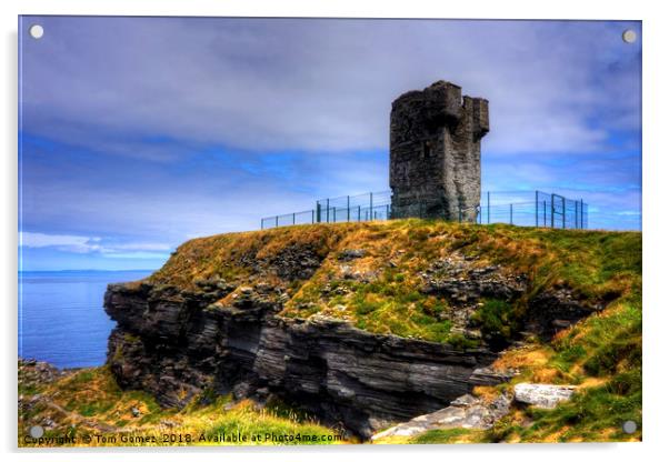 Moher Tower Acrylic by Tom Gomez