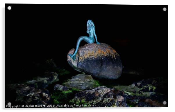 Mermaid of the North  Acrylic by Lady Debra Bowers L.R.P.S