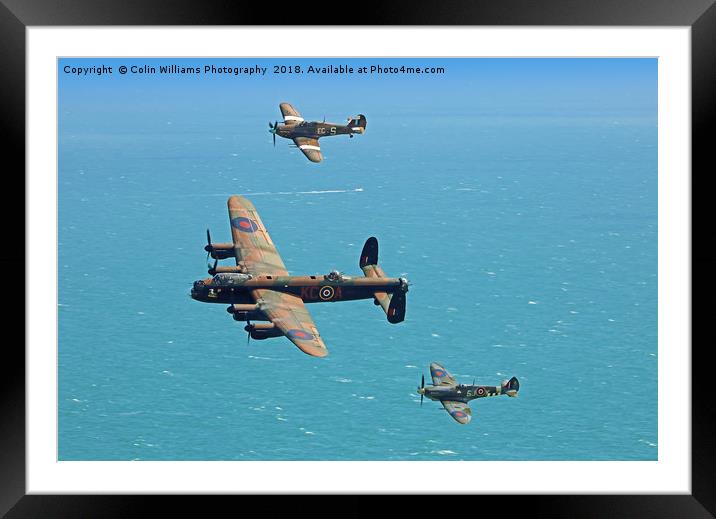 Battle of Britain Memorial Flight Eastbourne  2 Framed Mounted Print by Colin Williams Photography