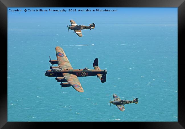 Battle of Britain Memorial Flight Eastbourne  2 Framed Print by Colin Williams Photography
