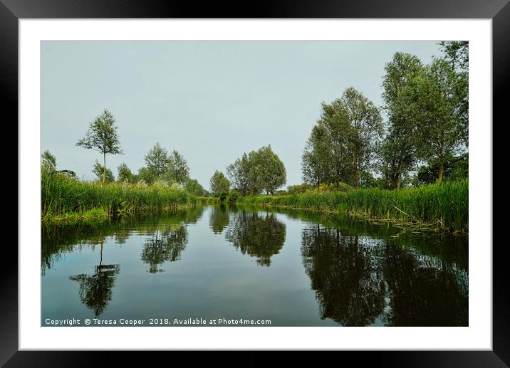 Paper Mill Lock, Essex  Framed Mounted Print by Teresa Cooper