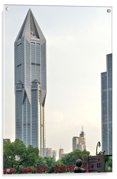 Shanghai Tallest Buildings Acrylic by Geoffrey Higges