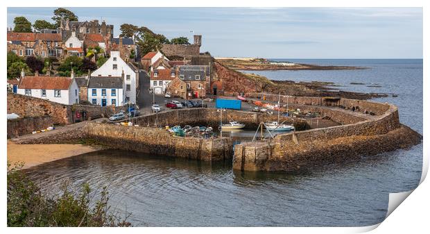 Crail Harbour Print by George Robertson