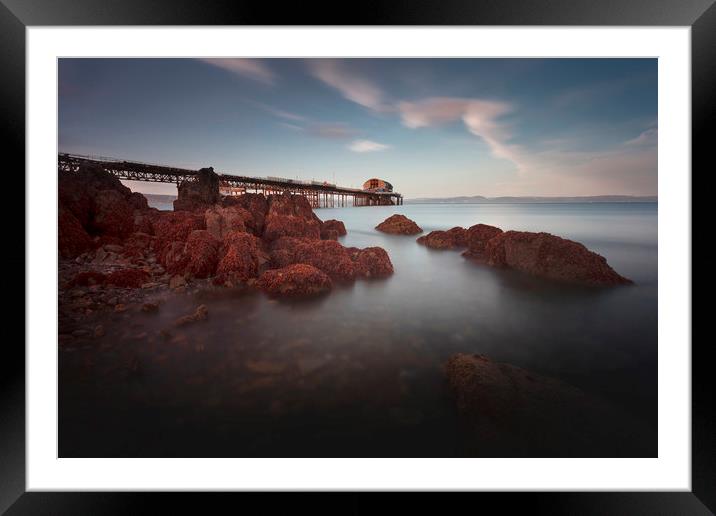 Evening at Mumbles pier Framed Mounted Print by Leighton Collins