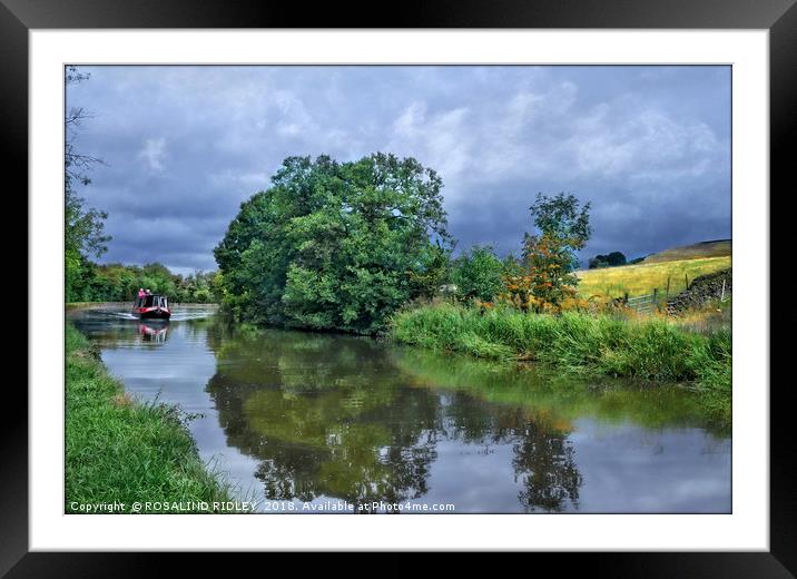 "Heading back ahead of the storm" Framed Mounted Print by ROS RIDLEY