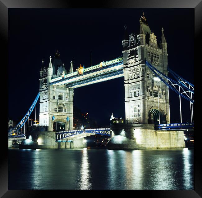 Tower Bridge in London, England Framed Print by Maggie McCall