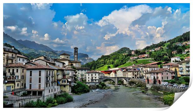 Aosta Valley town in Italy                        Print by jason jones