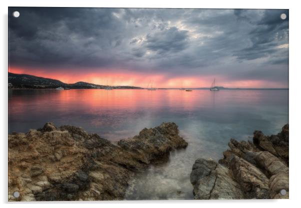 Palmanova Sunrise Acrylic by Chris Sweet