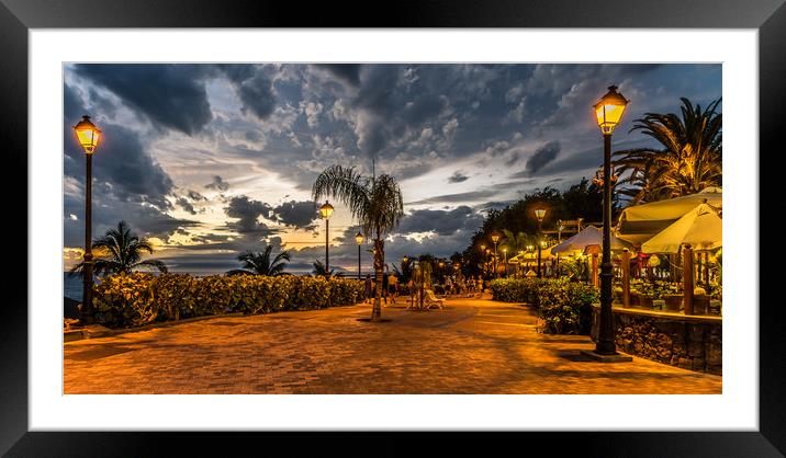 Sunset evening walk Framed Mounted Print by Naylor's Photography