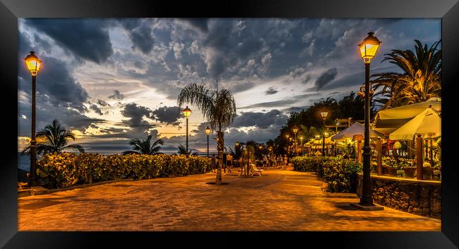 Sunset evening walk Framed Print by Naylor's Photography