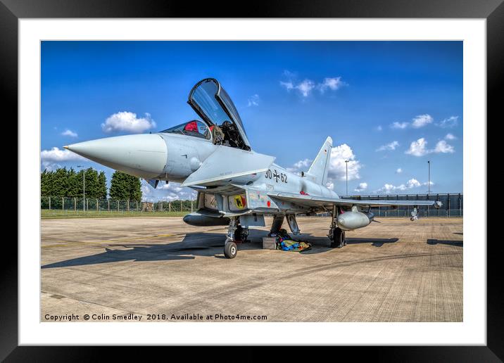 Eurofighter EF.2000GS Taifun 30+62 Framed Mounted Print by Colin Smedley