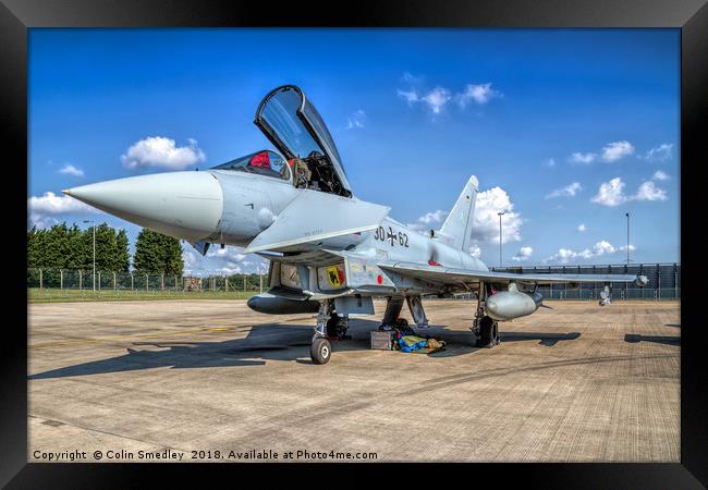 Eurofighter EF.2000GS Taifun 30+62 Framed Print by Colin Smedley