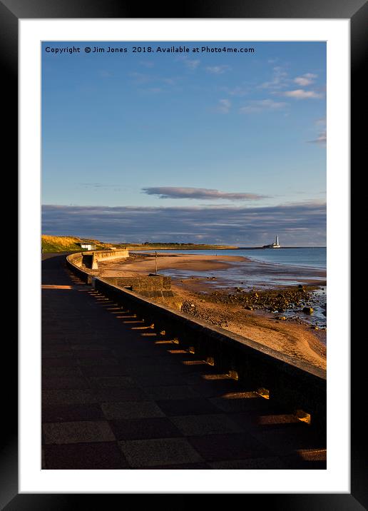 The Promenade at Whitley Bay Framed Mounted Print by Jim Jones