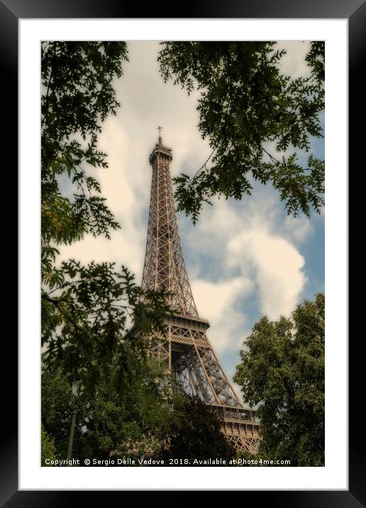 Eiffel tower in Paris Framed Mounted Print by Sergio Delle Vedove