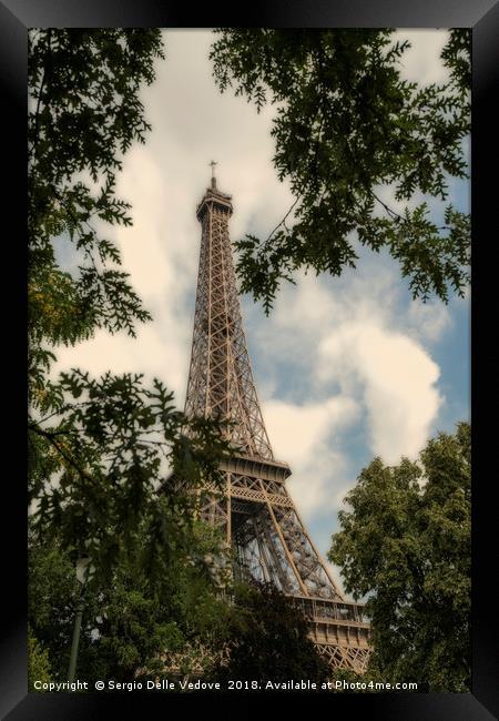 Eiffel tower in Paris Framed Print by Sergio Delle Vedove