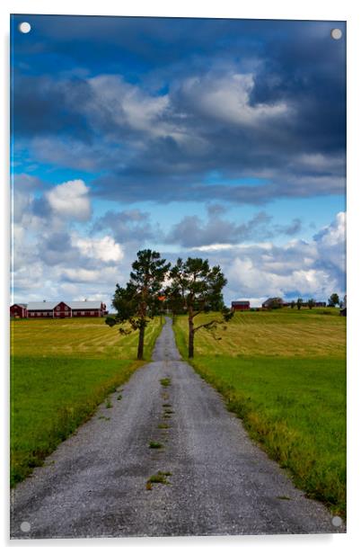 Frösön Östersund in Jämtland Sweden Acrylic by Hamperium Photography