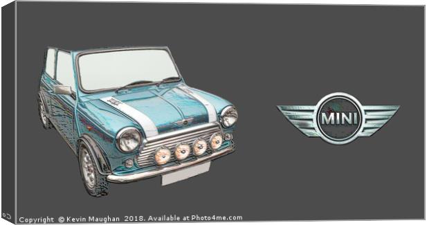 Rover Mini 1998 Canvas Print by Kevin Maughan