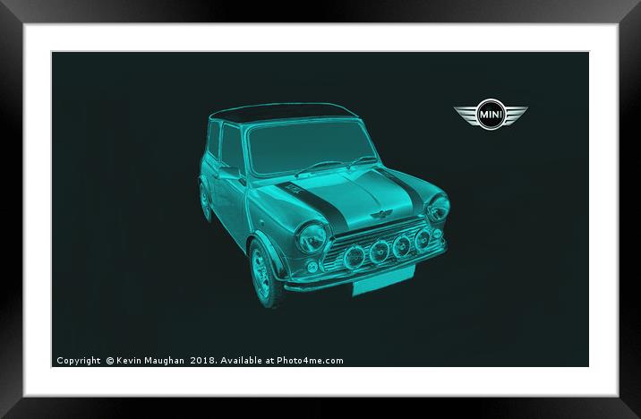 Rover Mini 1998 Framed Mounted Print by Kevin Maughan