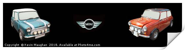 Classic Mini's Panoramic  Print by Kevin Maughan