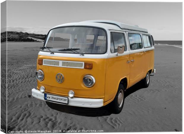 "Vintage VW Paradise" Canvas Print by Kevin Maughan