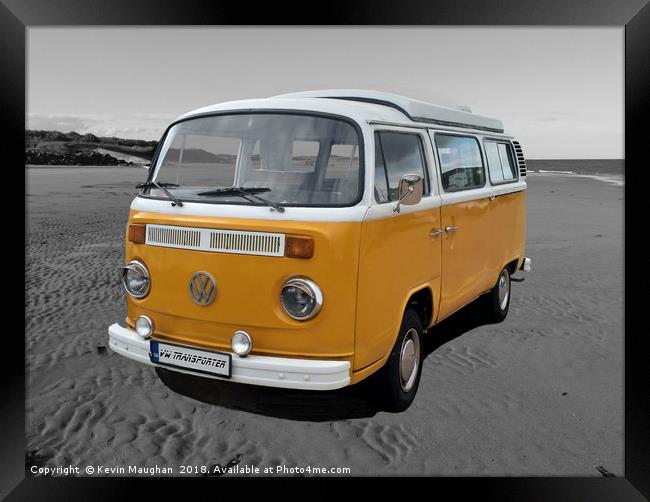 "Vintage VW Paradise" Framed Print by Kevin Maughan
