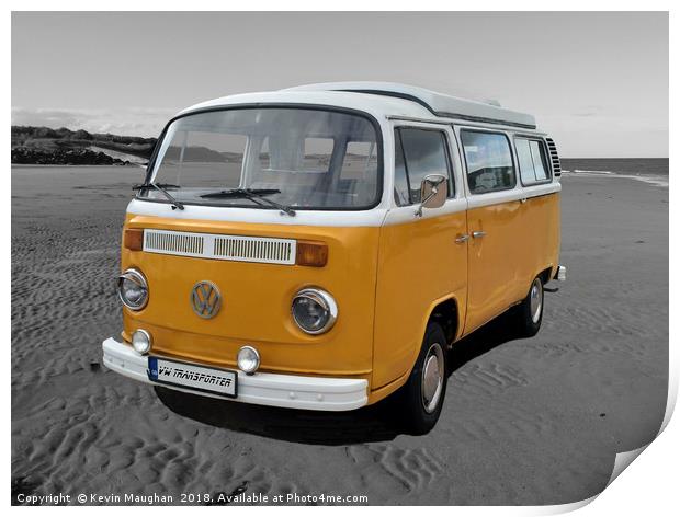 "Vintage VW Paradise" Print by Kevin Maughan