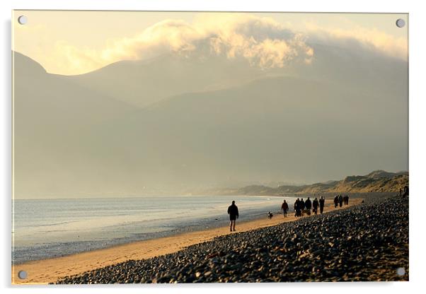 Murlough Beach Acrylic by pauline morris