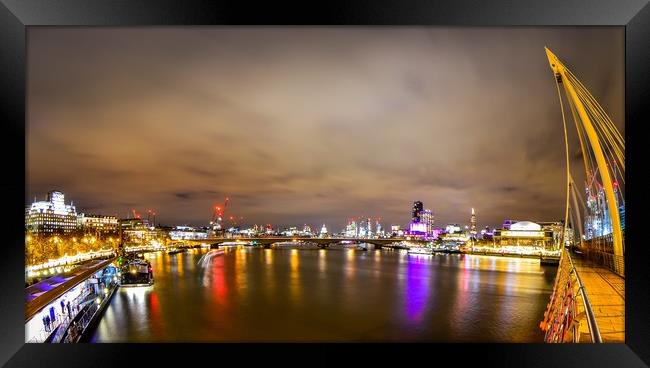 From Hungerford Bridge Framed Print by Mike Lanning