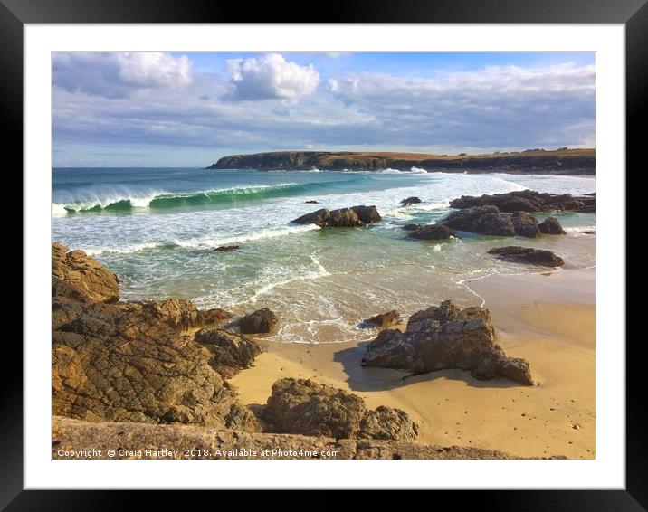 Isle of Lewis seascape  Framed Mounted Print by Craig Hartley
