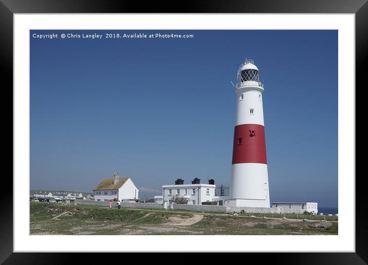 Lighthouse, Portland Bill/Isle of Portland, Dorset Framed Mounted Print by Chris Langley