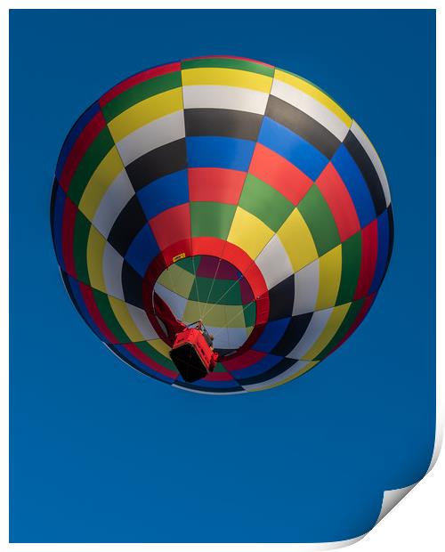 Strathaven Balloon Festival Flights Print by George Robertson