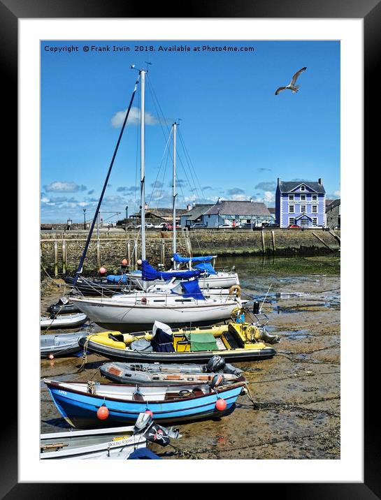 Aberaeron Harbour Framed Mounted Print by Frank Irwin