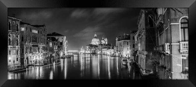 Venice by night Framed Print by ANDREW HUDSON