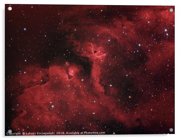 Star forming region in Soul Nebula Acrylic by Łukasz Szczepański
