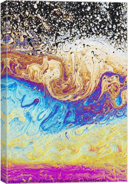 The Wave Canvas Print by Steve de Roeck