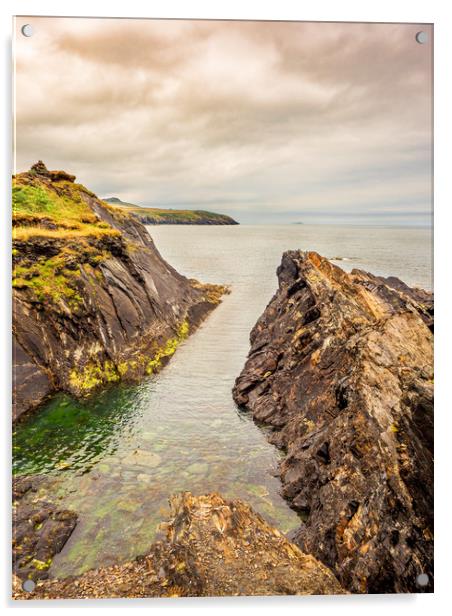 Abereiddy Bay, Pembrokeshire, Wales, UK Acrylic by Mark Llewellyn