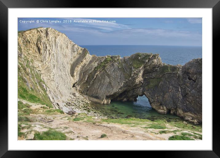 The Jurassic Coast at Lulworth, Dorset Framed Mounted Print by Chris Langley