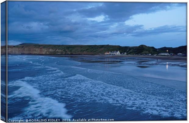 "Approaching night over Saltburn" Canvas Print by ROS RIDLEY