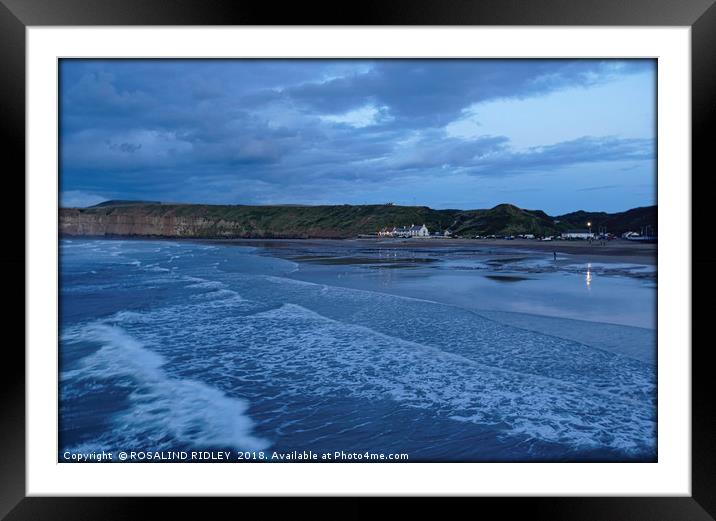"Approaching night over Saltburn" Framed Mounted Print by ROS RIDLEY