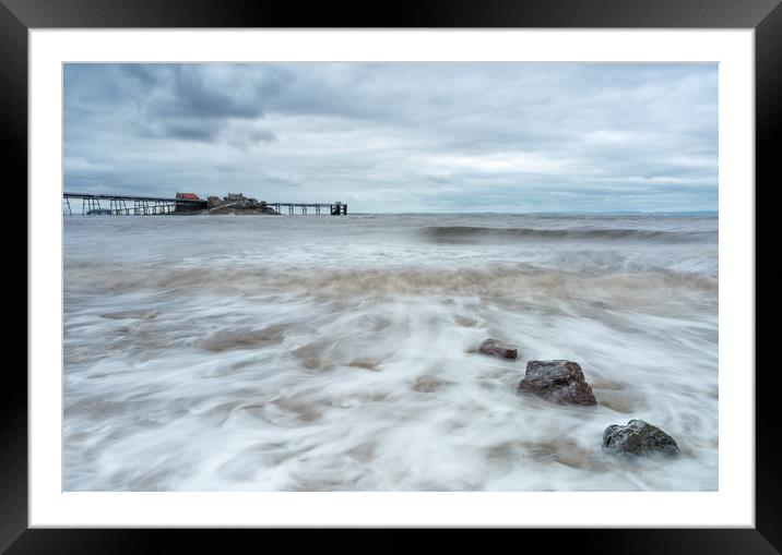 Flow at the Pier Framed Mounted Print by Chris Sweet