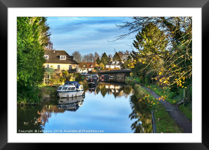 Towpath Into Hungerford Framed Mounted Print by Ian Lewis