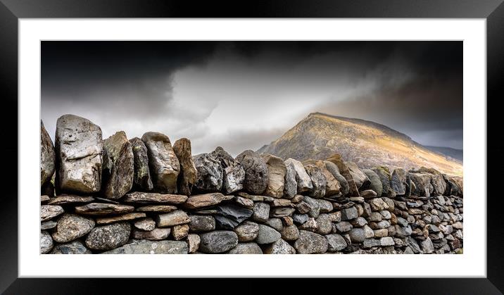 Snowdonia Wales Journey of Mountains Framed Mounted Print by John Williams