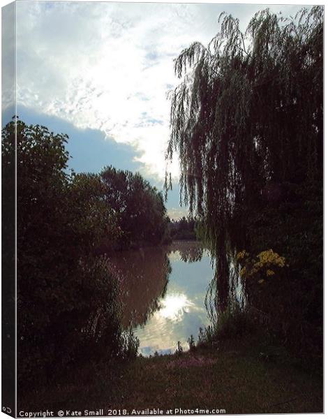 Evening by the Lake Canvas Print by Kate Small